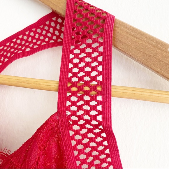 Free People Sitting Pretty Brami Red S NWT - Picture 8 of 10